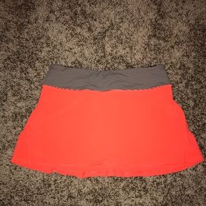 Orange lululemon skirt